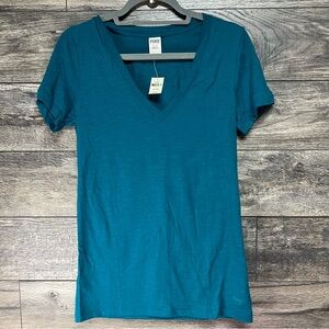 Victoria’s Secret PINK V-Neck Sleep Tee - Teal Blue - Women’s Medium- NWT